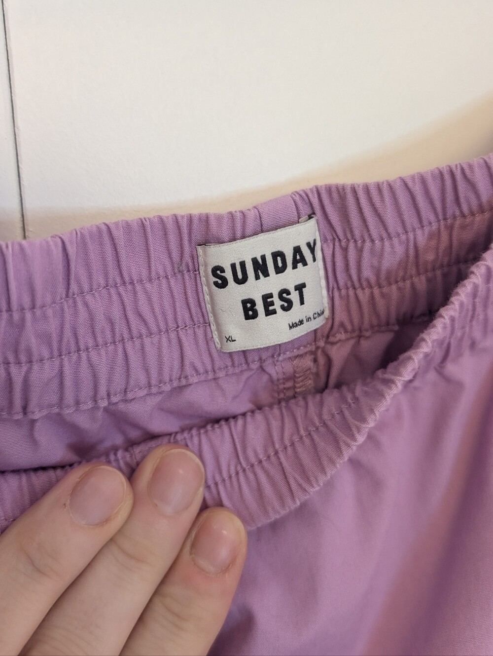 Aritzia Sunday Best Future Shirt & Eva 5" Short in Amethyst Lilac Matching Set - Picture 5 of 8